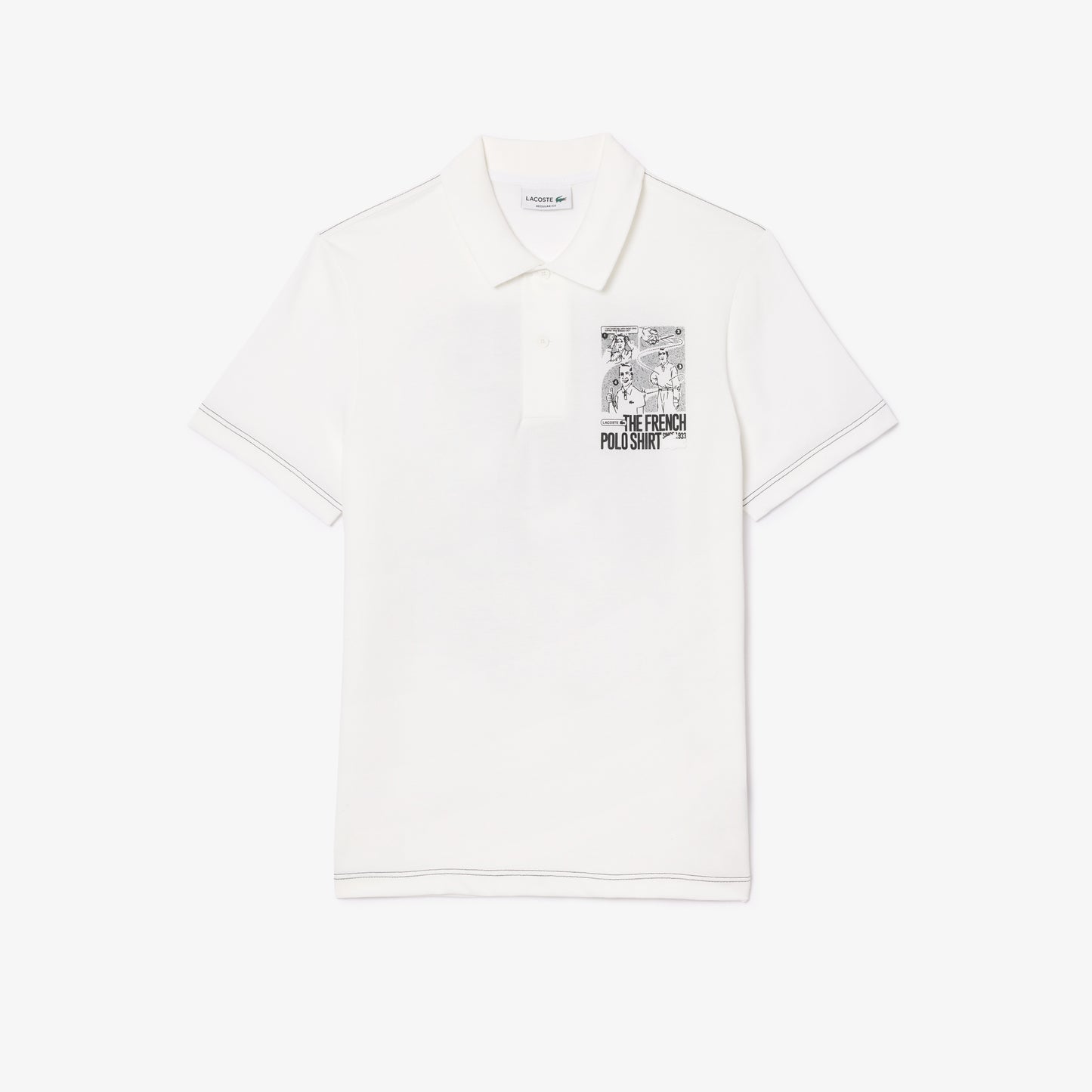 Regular Fit Lacoste Movement Printed Polo Shirt