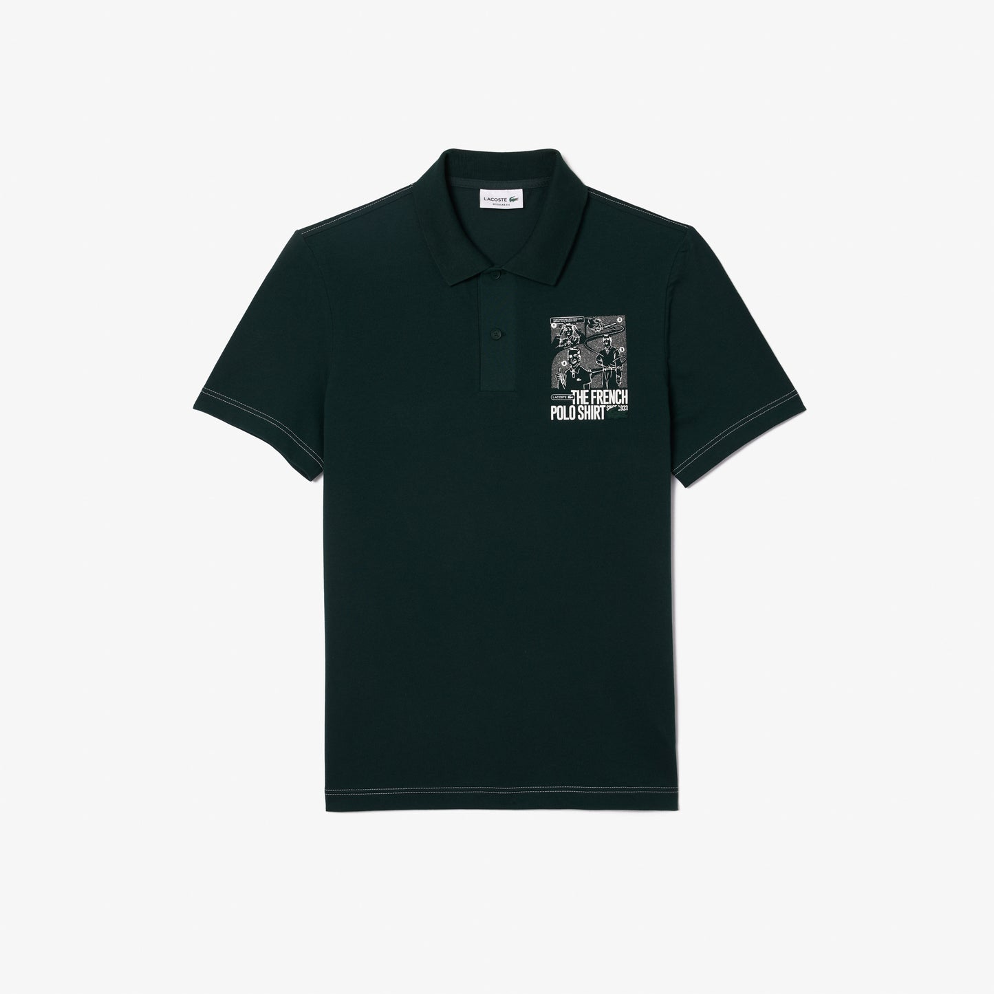 Regular Fit Lacoste Movement Printed Polo Shirt