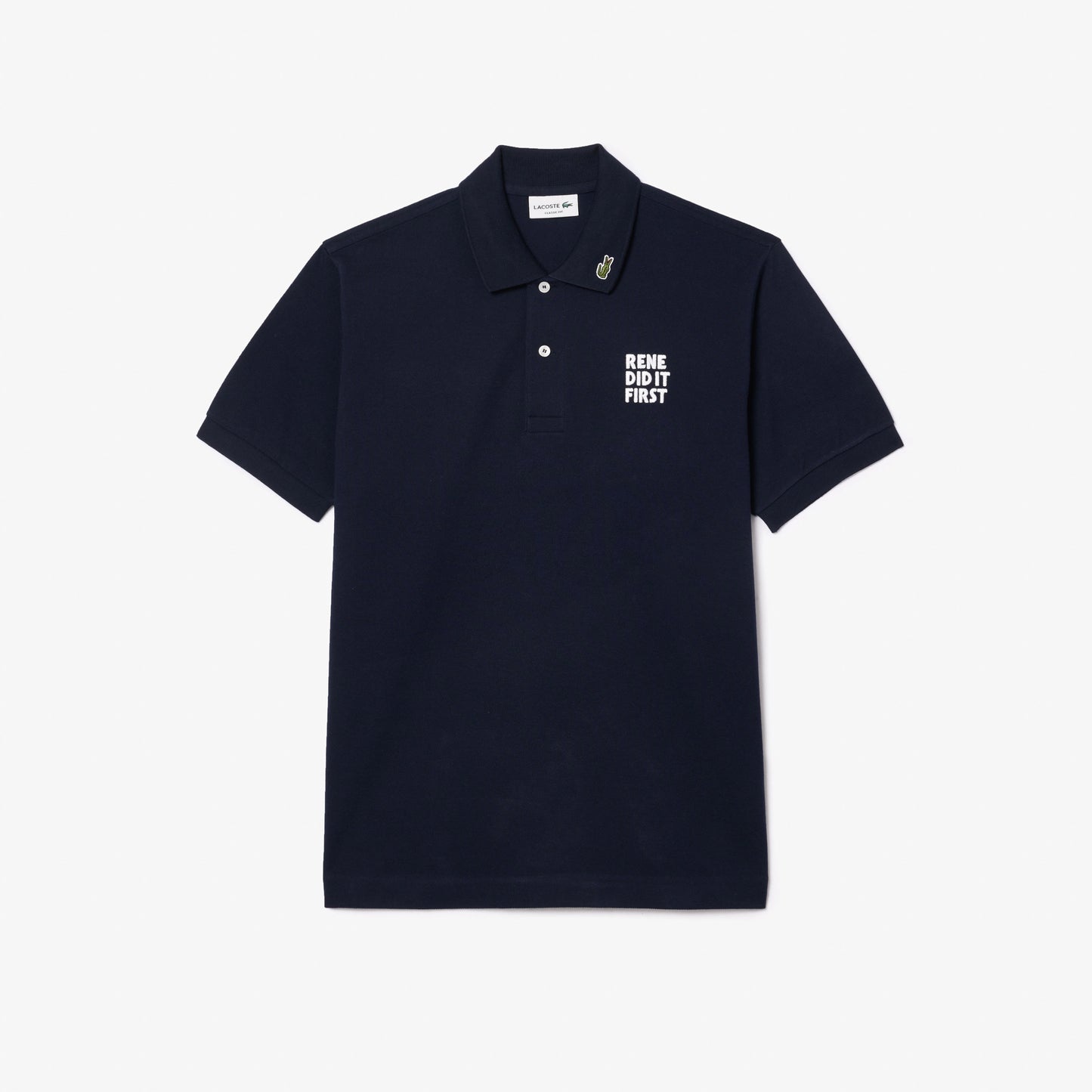 Original L.12.12 Embroidered Slogan Polo Shirt - PH8017