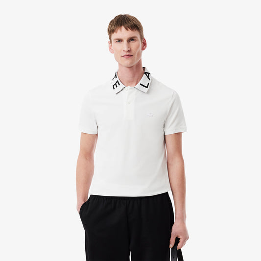 Slim Fit Jacquard Branded Polo Shirt-PH9538