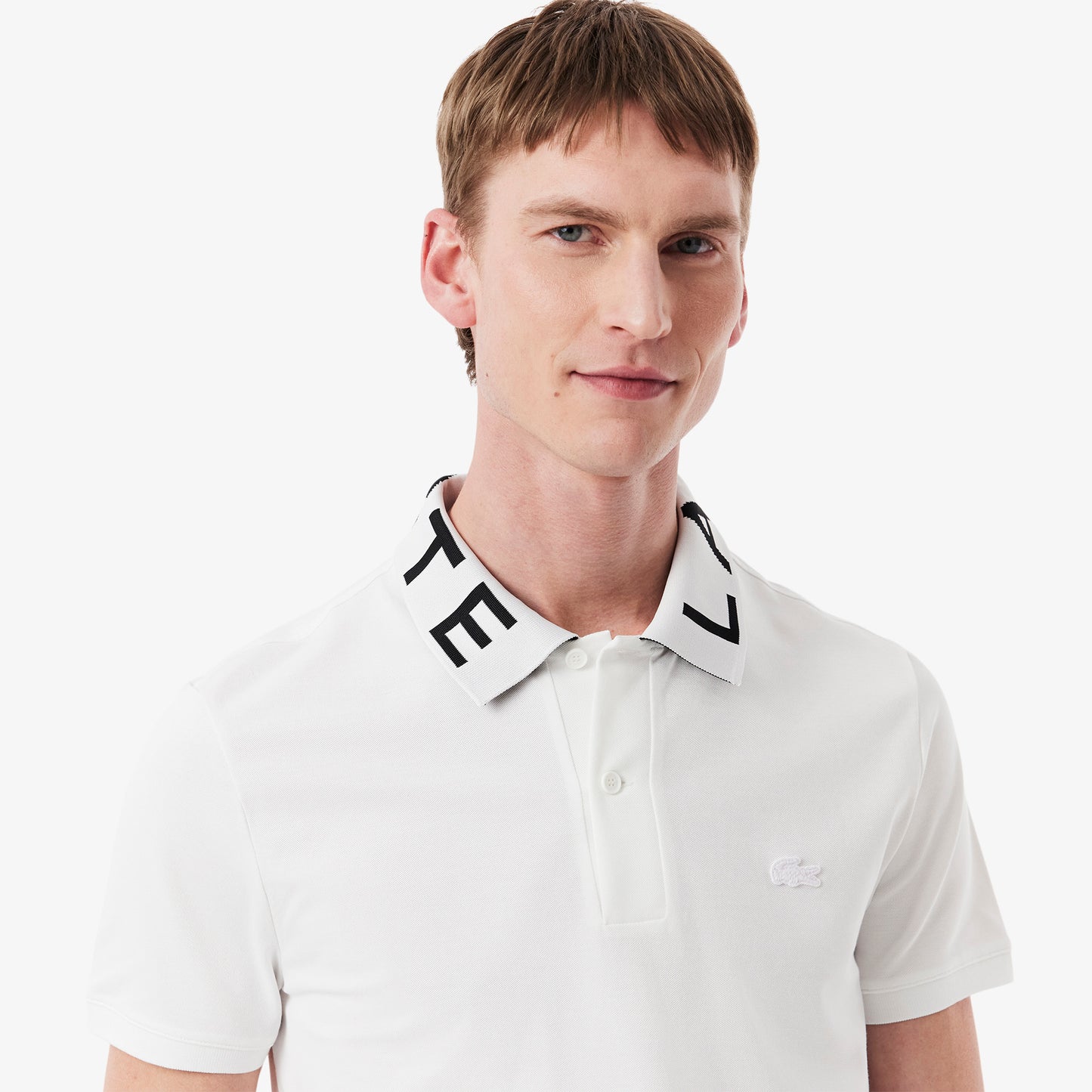 Slim Fit Jacquard Branded Polo Shirt-PH9538