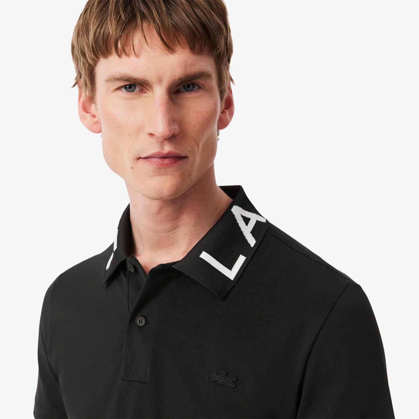Slim Fit Jacquard Branded Polo Shirt-PH9538