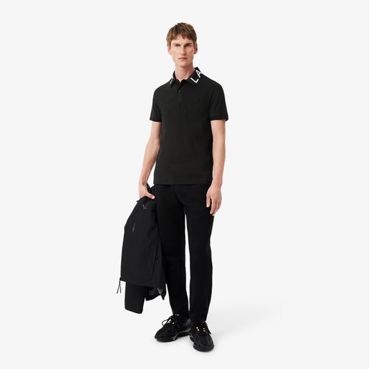 Slim Fit Jacquard Branded Polo Shirt-PH9538