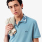 Slim Fit Jacquard Branded Polo Shirt-PH9538