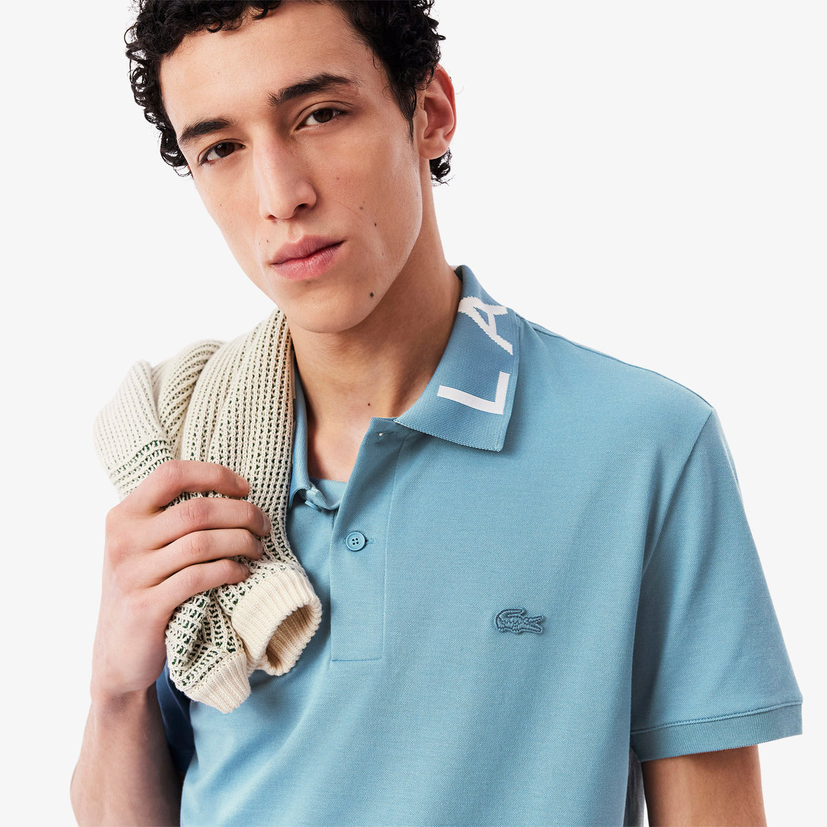 Slim Fit Jacquard Branded Polo Shirt-PH9538