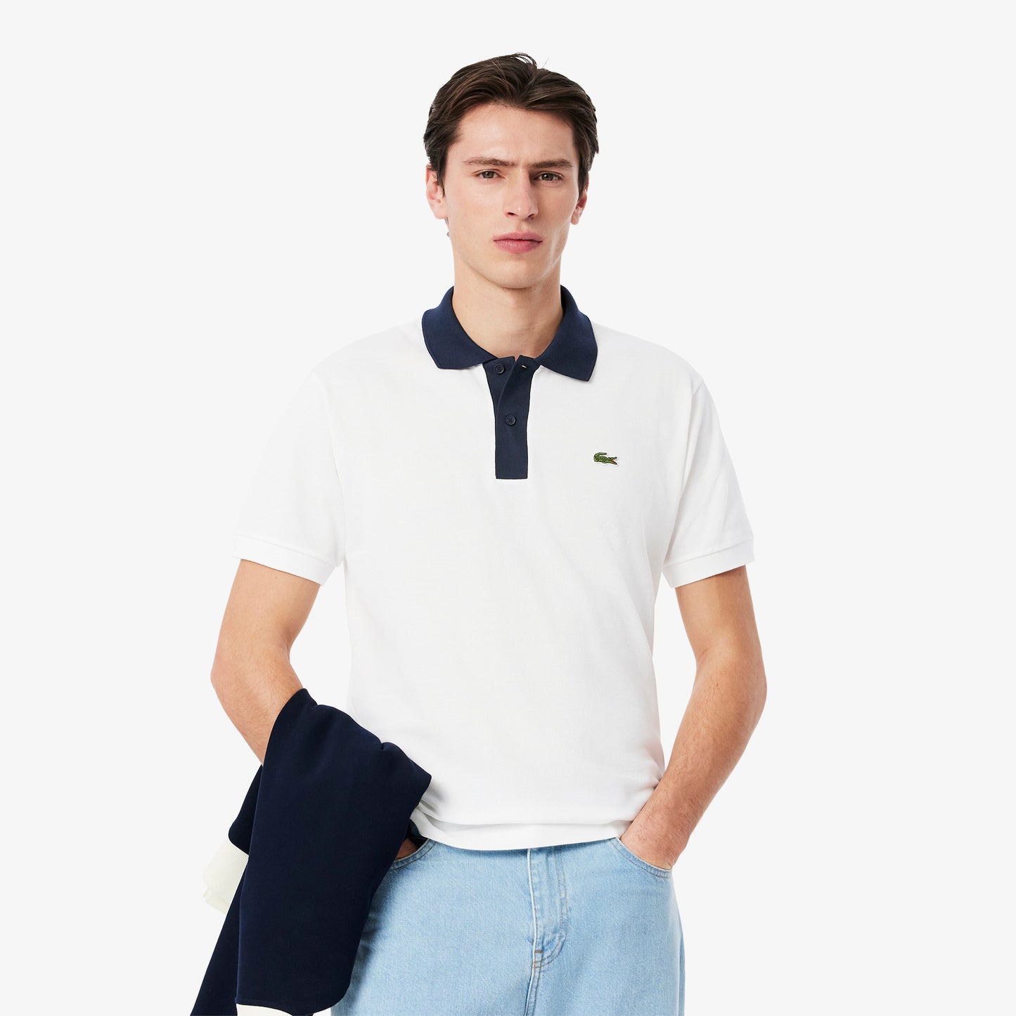 Classic Fit Contrast Collar L.12.12 Polo Shirt-PH9879
