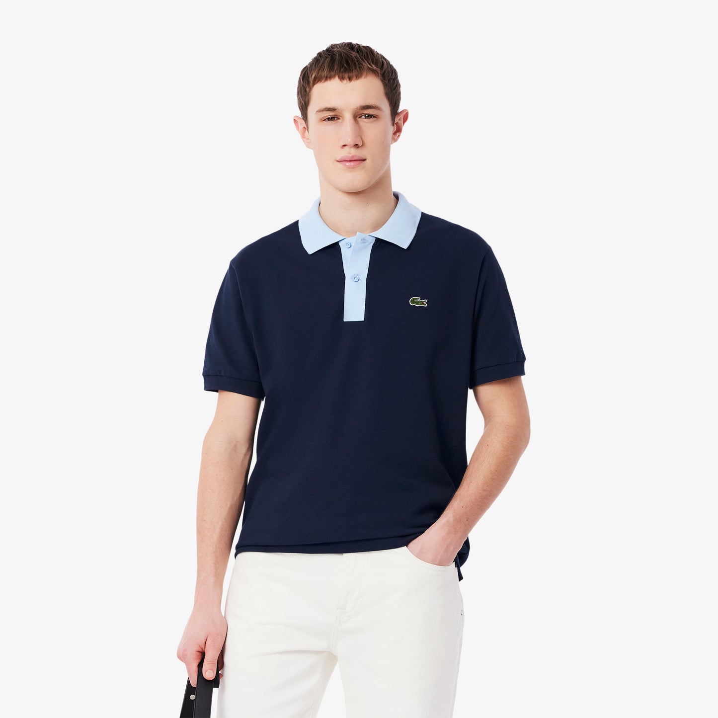 Classic Fit Contrast Collar L.12.12 Polo Shirt-PH9879