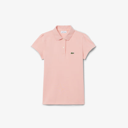 Scalloped Collar Piqué Polo Shirt-PJ0953