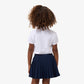 Scalloped Collar Piqué Polo Shirt-PJ0968