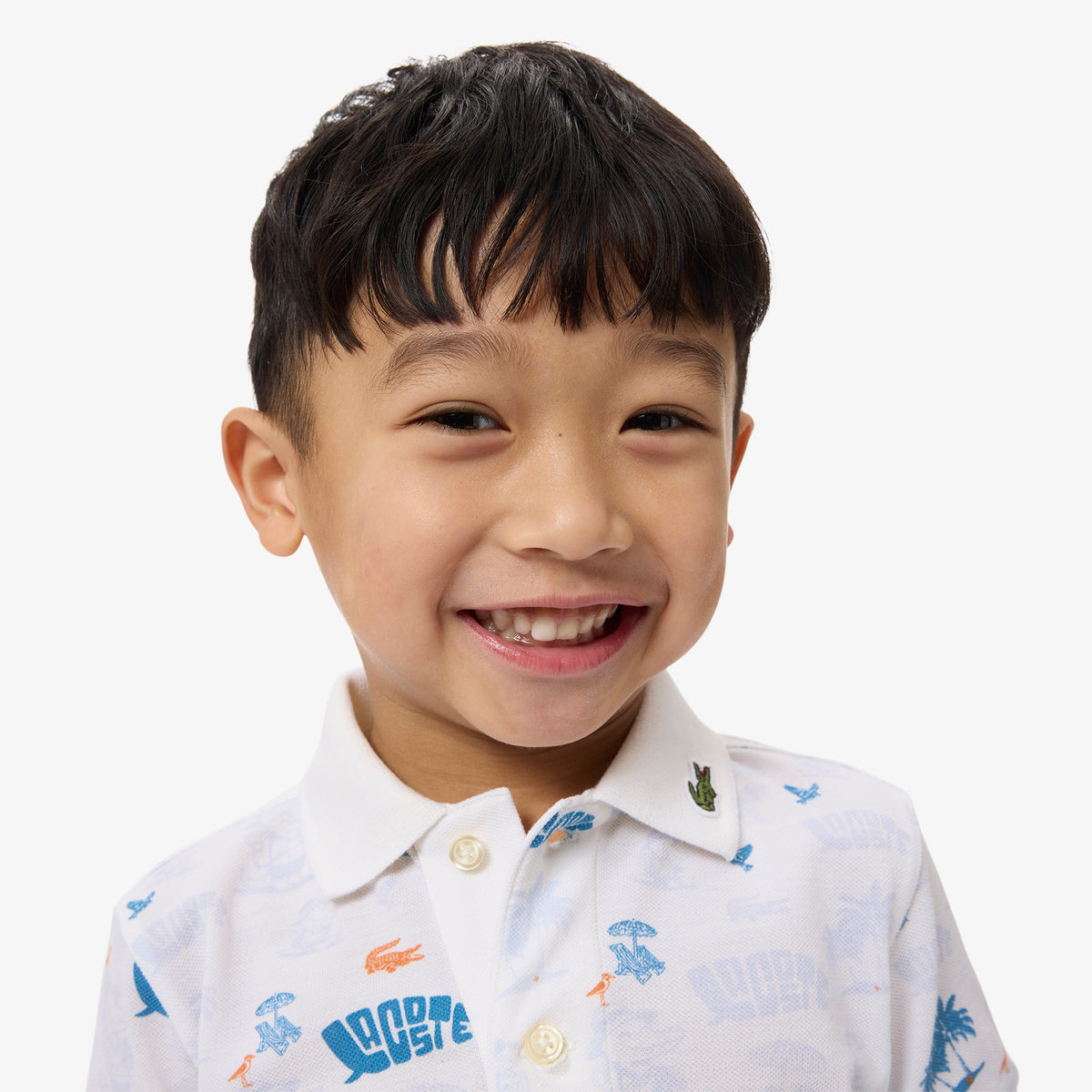 Mini Piqué Printed Polo Shirt-PJ6658