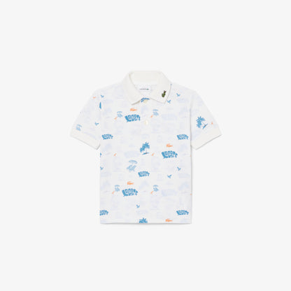 Mini Piqué Printed Polo Shirt-PJ6658