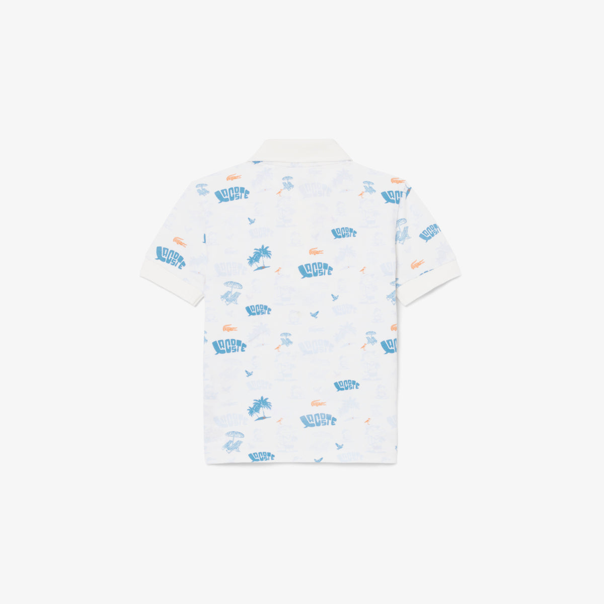 Mini Piqué Printed Polo Shirt-PJ6658
