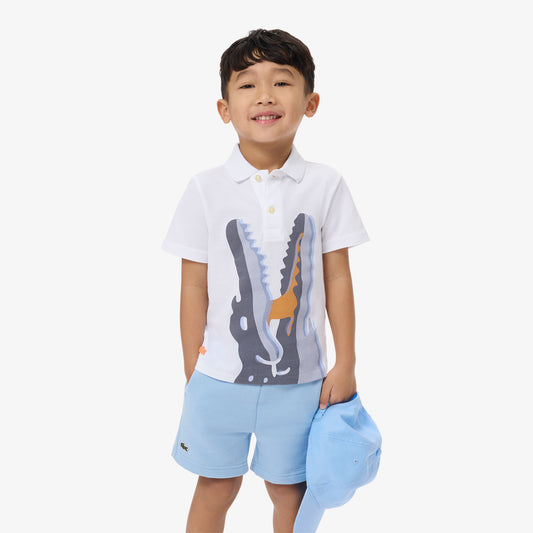 Printed Cotton Polo Shirt-PJ7370