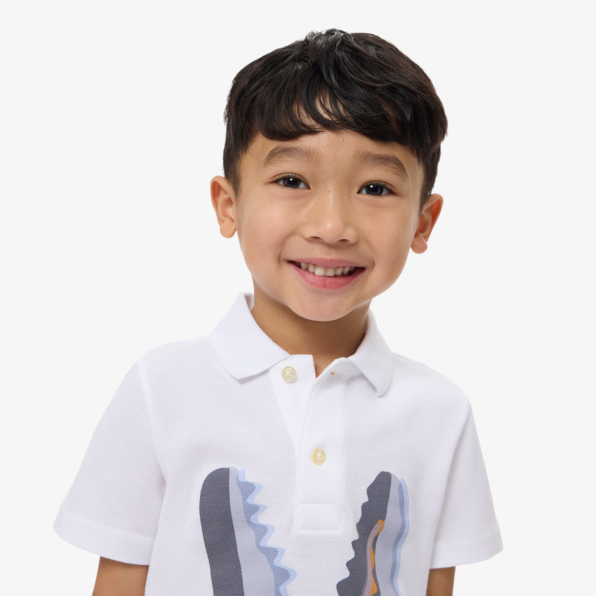 Printed Cotton Polo Shirt-PJ7370