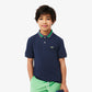 Stripe Collar Petit Pique Polo Shirt-PJ8402