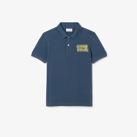 Print Petit Pique Polo Shirt-PJ8463