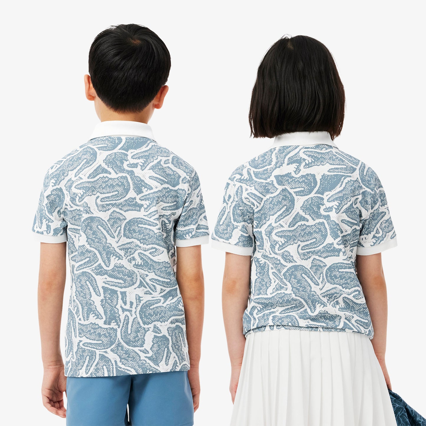 Petit Pique Print Polo Shirt-PJ8466