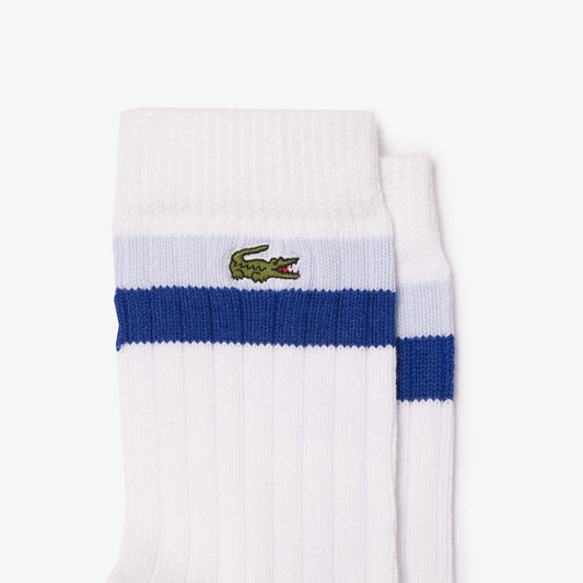 Unisex High-Cut Striped Ribbed Cotton Socks Two-Pack - RA4241