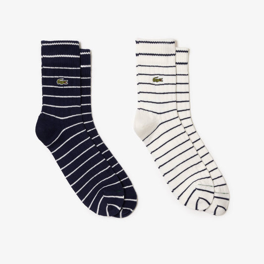 2-pack Short Striped Cotton Socks - RA7869