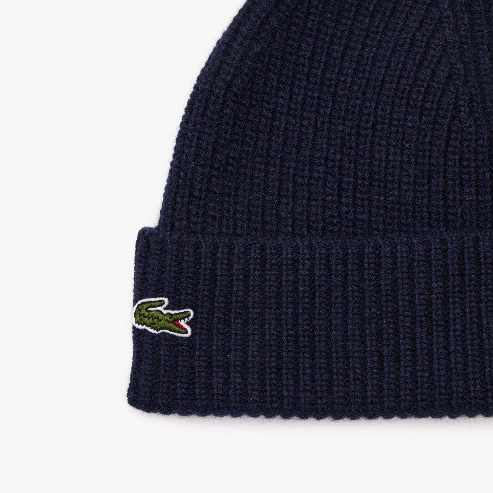 Ribbed Knit Beanie in Cashmere