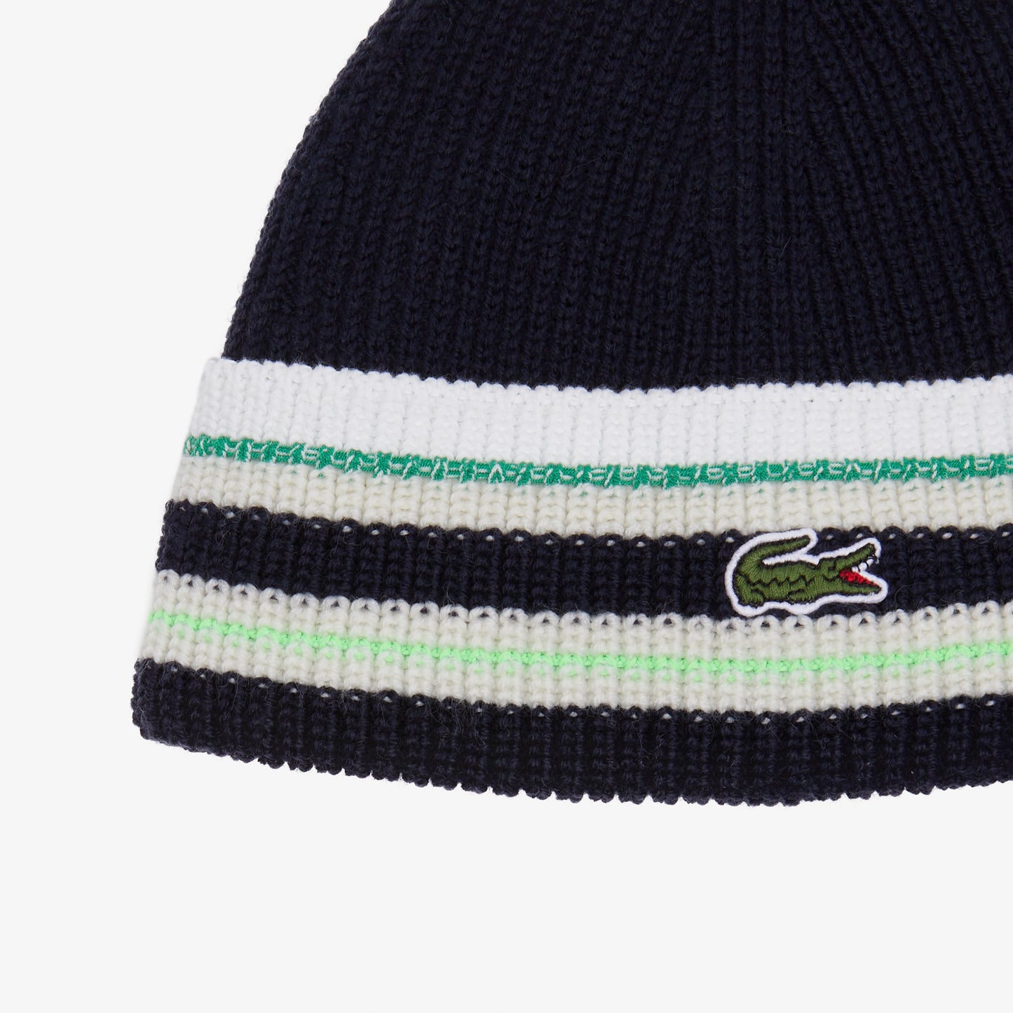 French Made Striped Wool Beanie - RB1493
