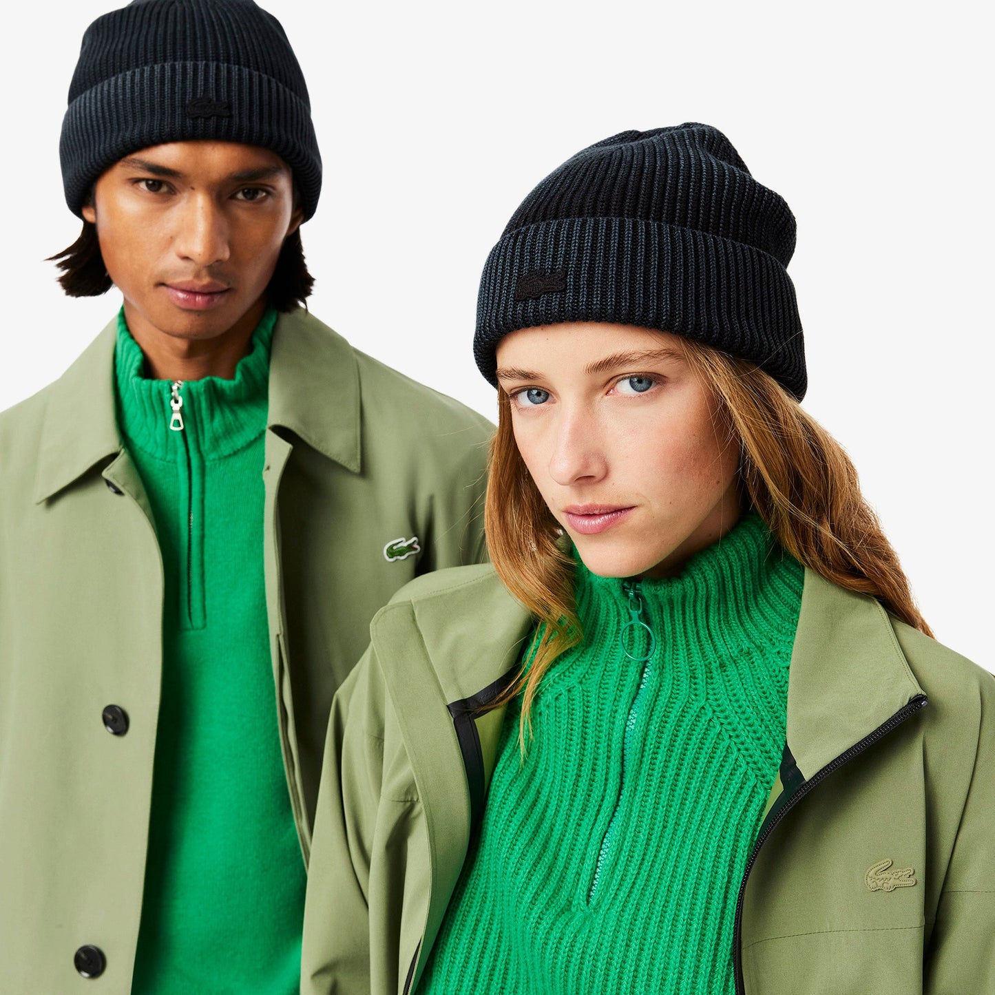 Washed Effect Ribbed Cotton Beanie-RB3152