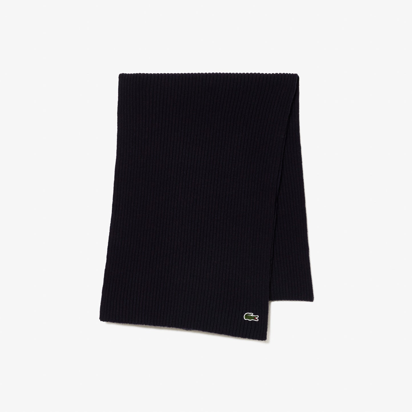 Unisex Lacoste Ribbed Wool Scarf - RE0058