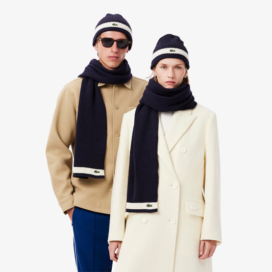 Ribbed Wool Scarf-RE0058