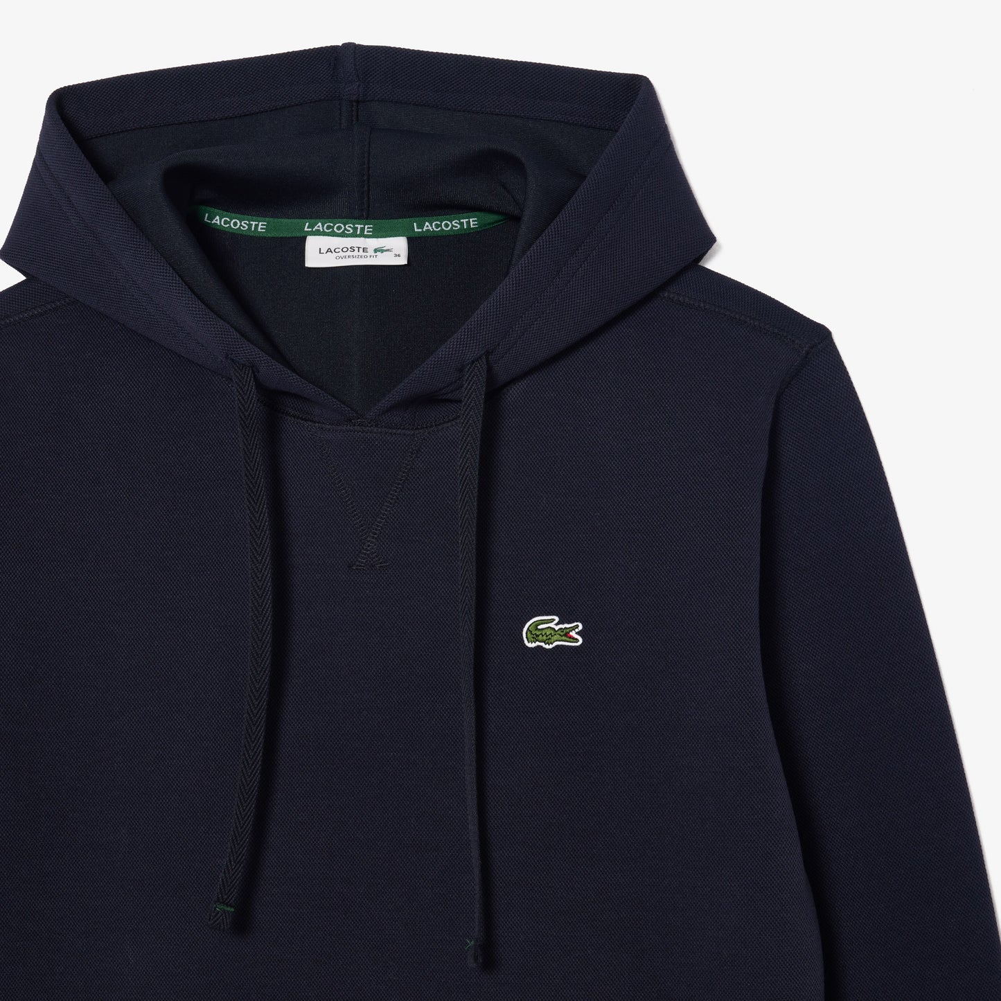 Relaxed Fit Piqué Hoodie - SF8346