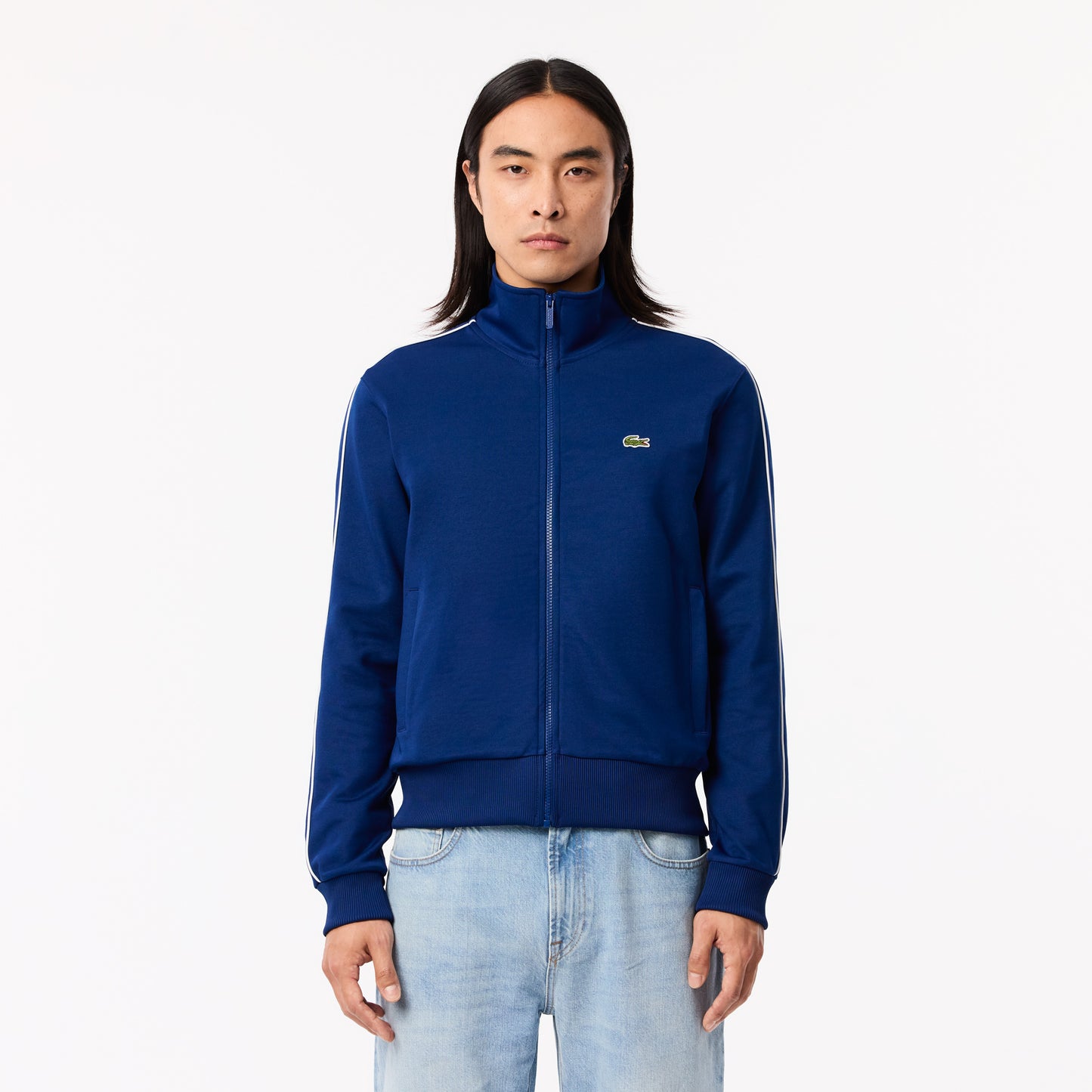 Paris Piqué Zip Front Track Jacket - SH1457