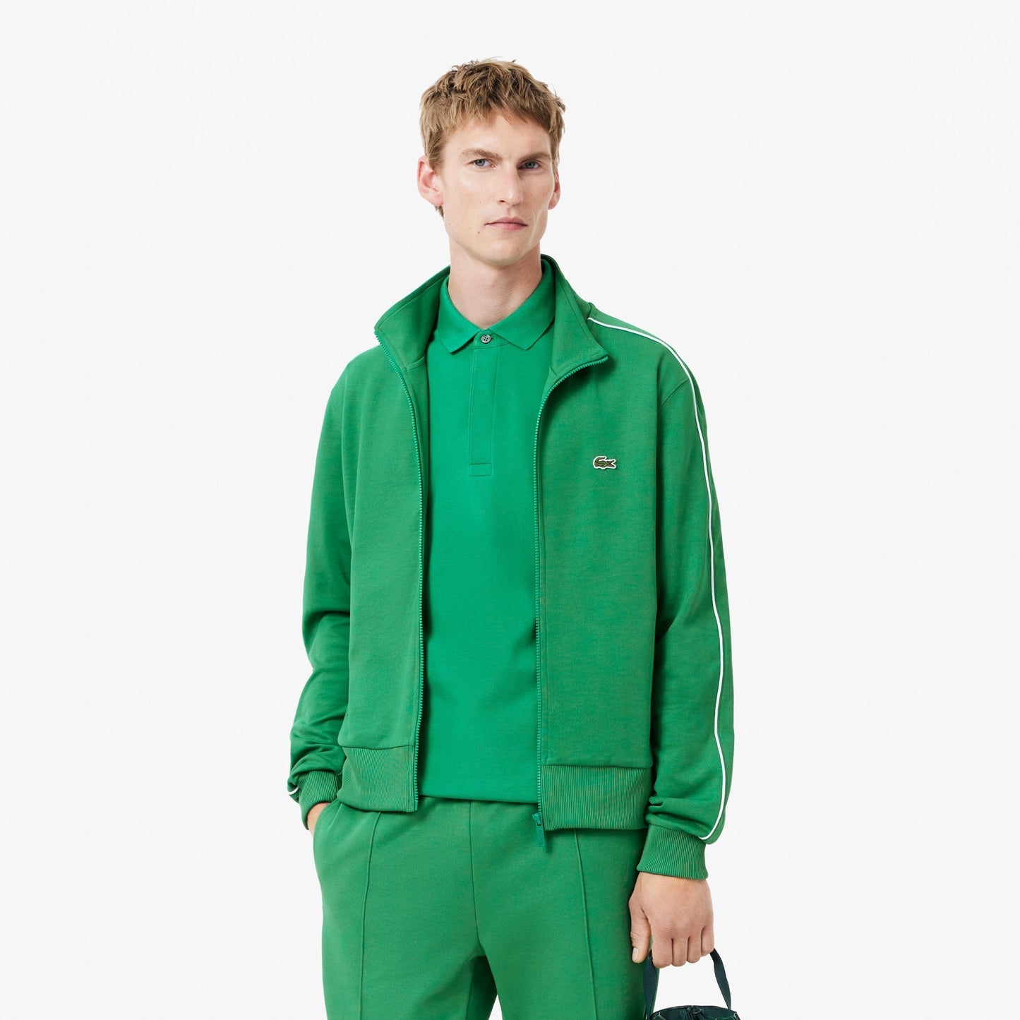 Paris Piqué Zip Front Track Jacket - SH1457