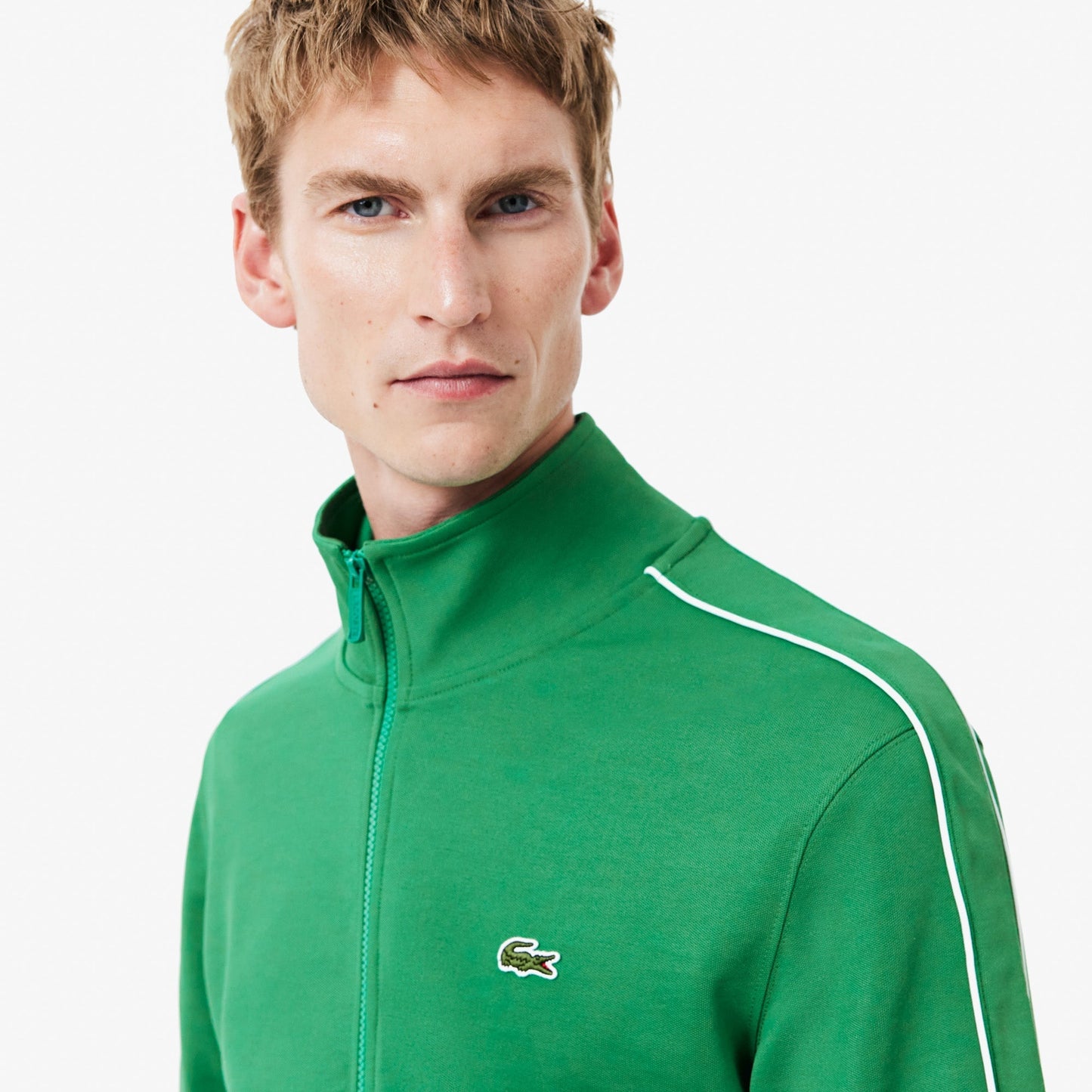 Paris Piqué Zip Front Track Jacket - SH1457