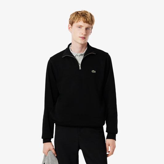 Zip-Up High Neck Interlock Sweatshirt - SH1927