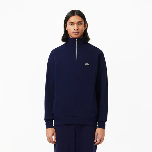 Zip-Up High Neck Interlock Sweatshirt - SH1927