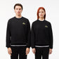 Loose Fit Badge Accent Fleece Sweatshirt - SH2741