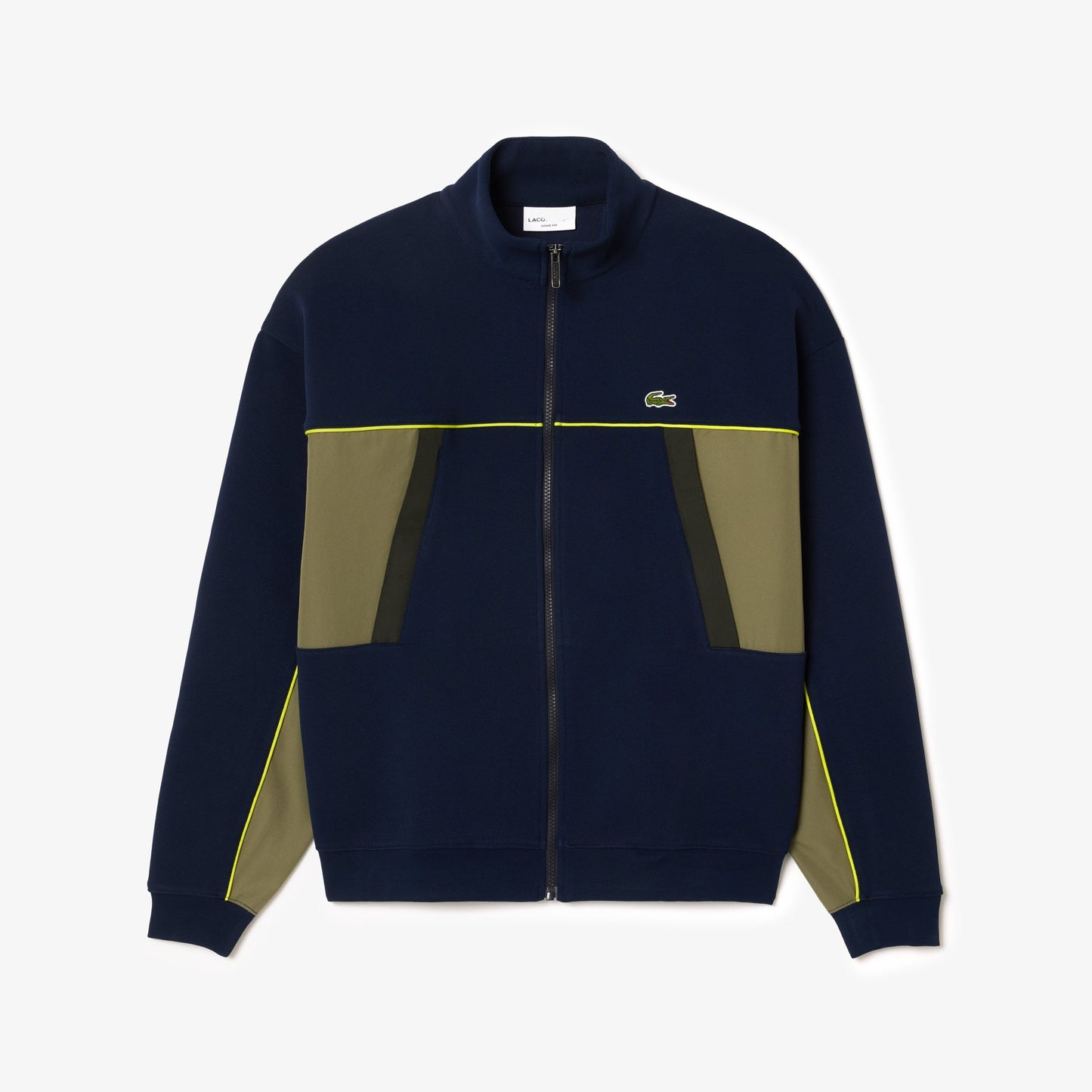 Loose Fit Zip-Up Pique Sweatshirt-SH2808