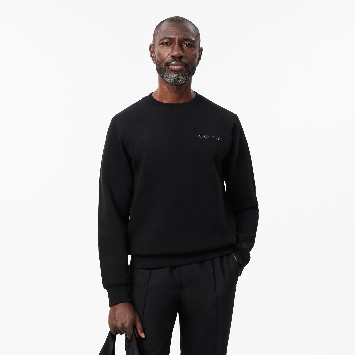 Pique Badge Accent Sweatshirt-SH2858