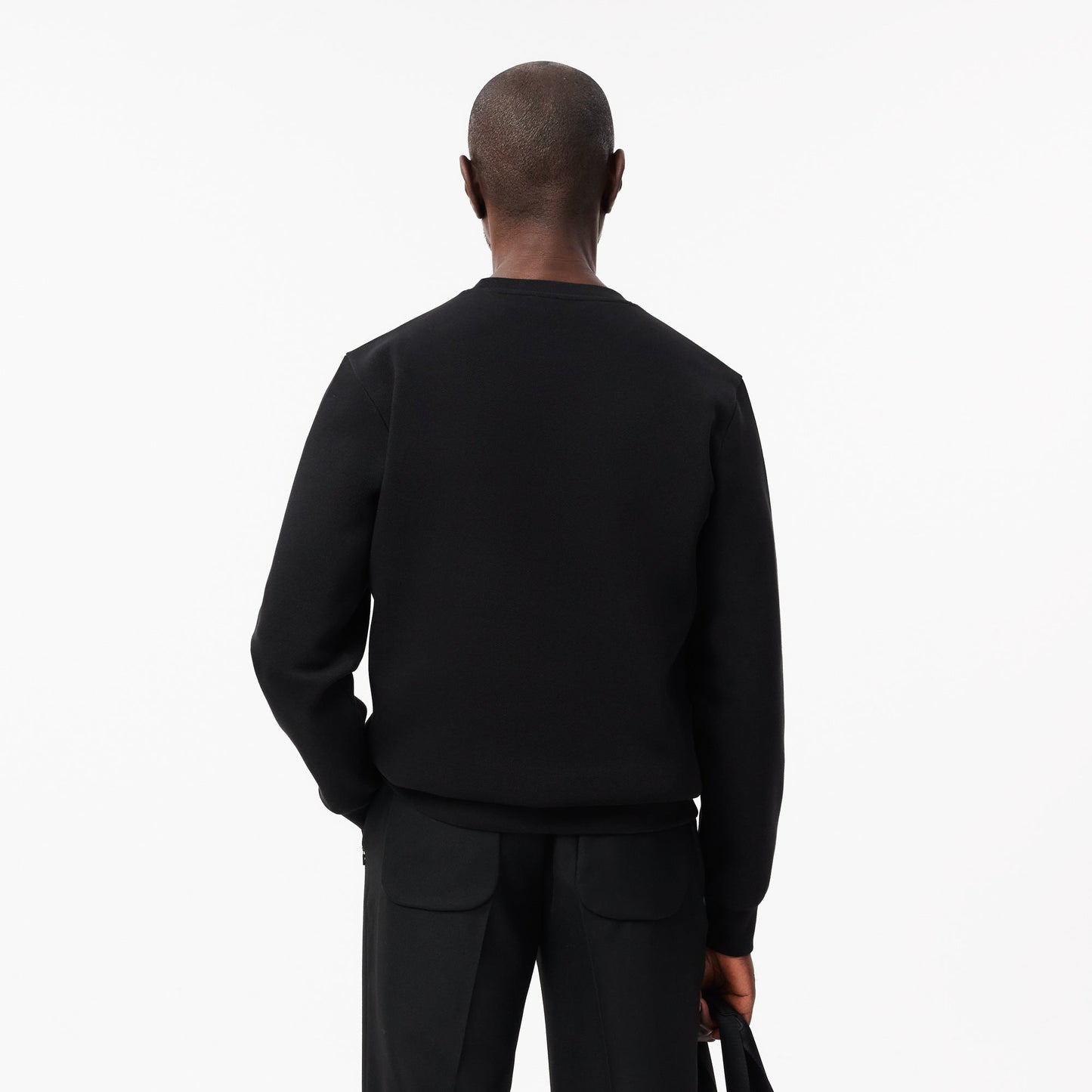 Pique Badge Accent Sweatshirt-SH2858