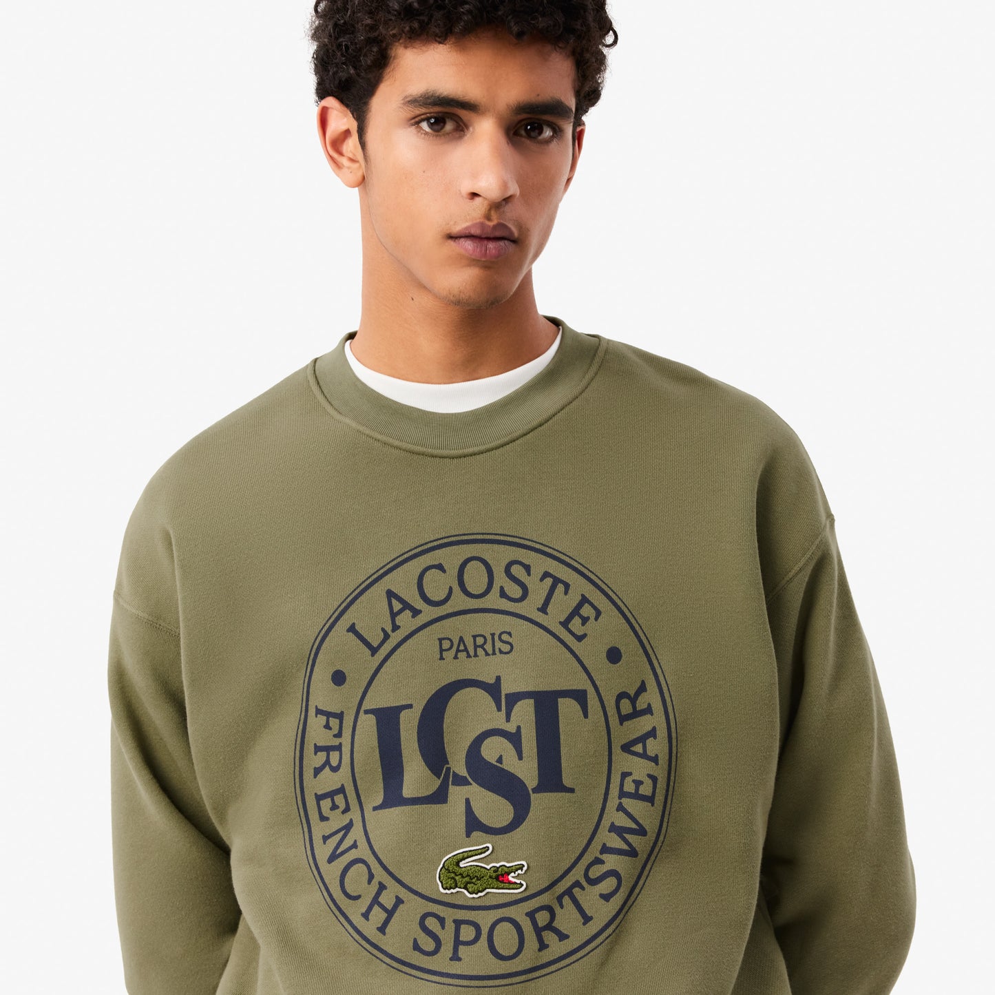 Loose Fit Printed Fleece Sweatshirt - SH2897