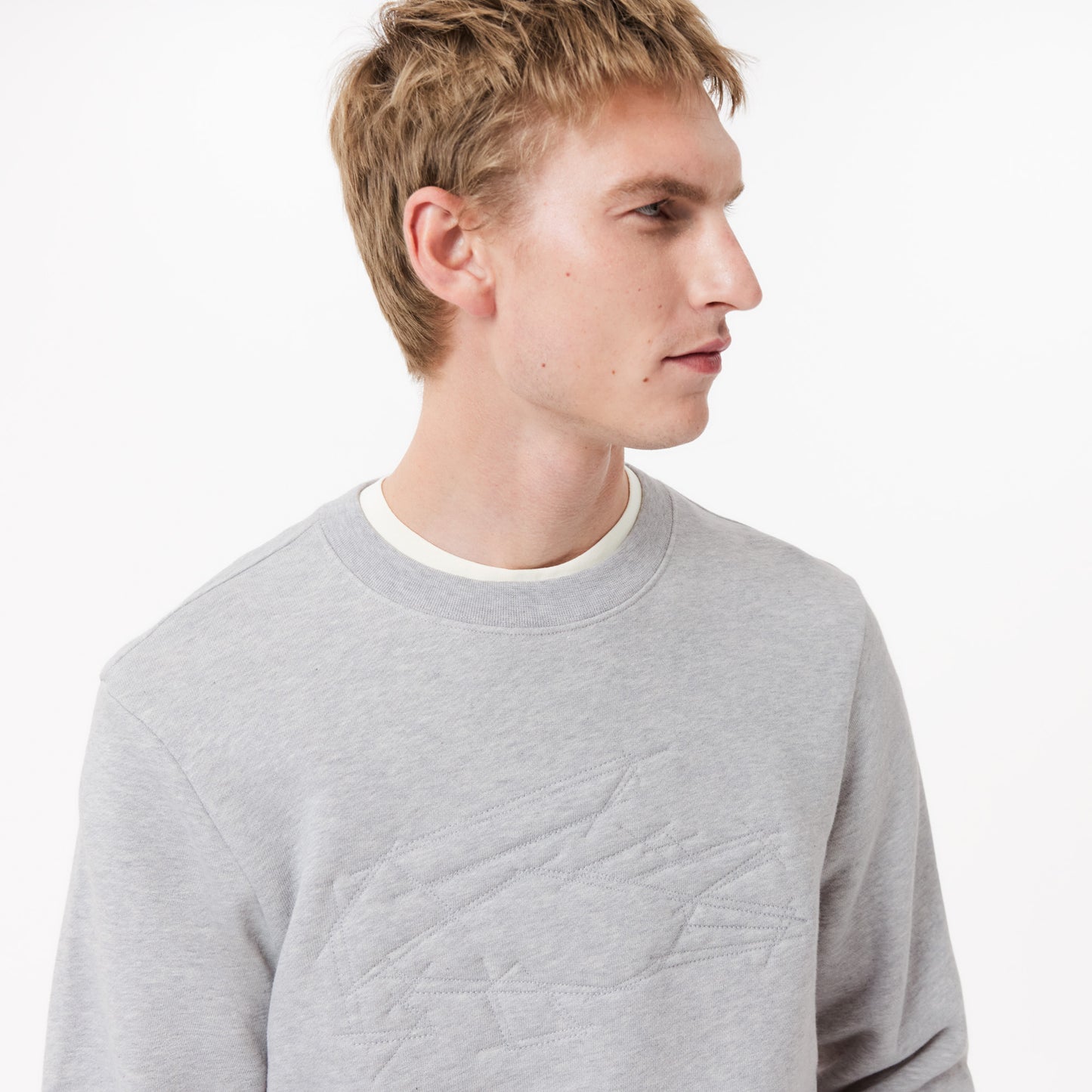 Fleece Embroidered Crocodile Sweatshirt-SH3595