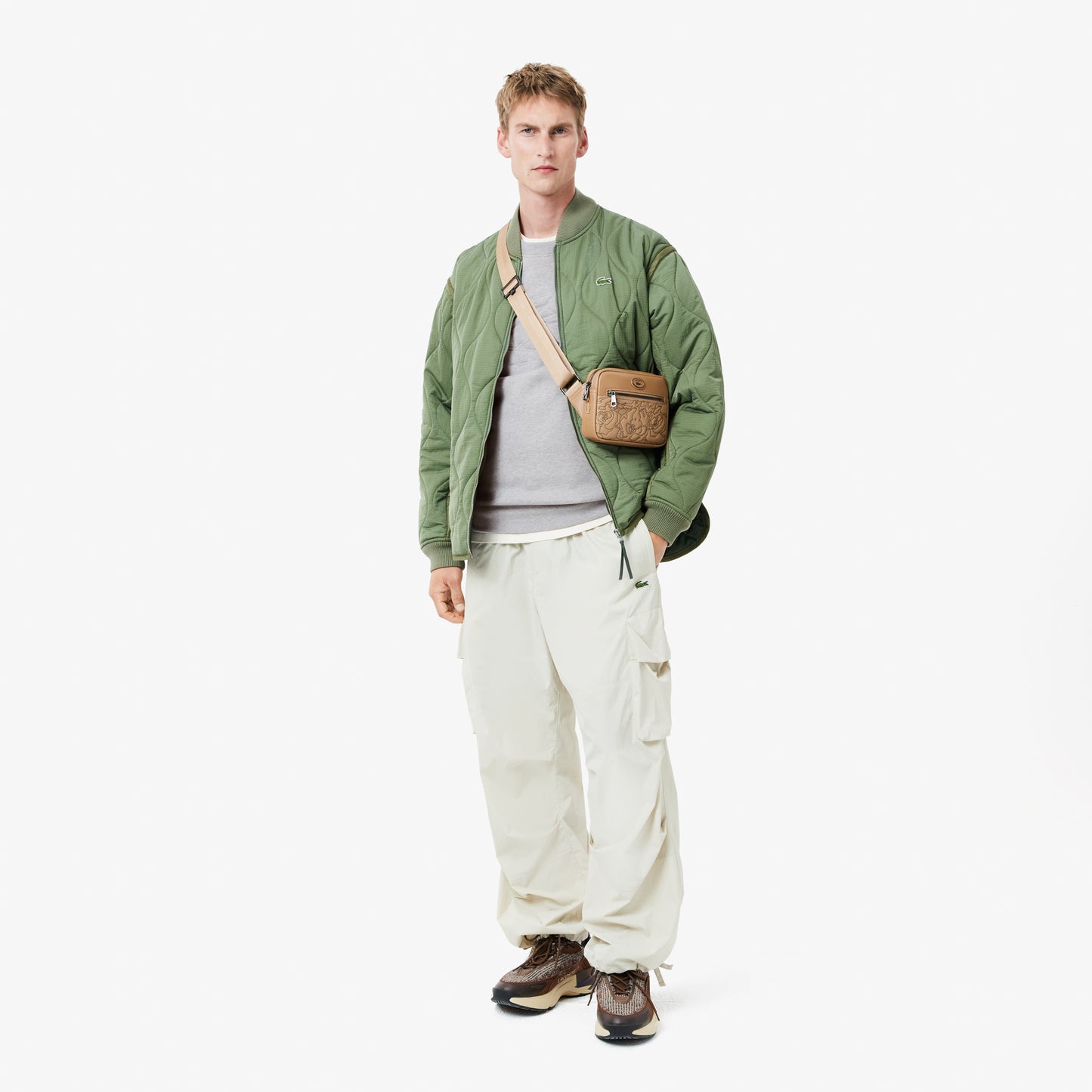 Fleece Embroidered Crocodile Sweatshirt-SH3595