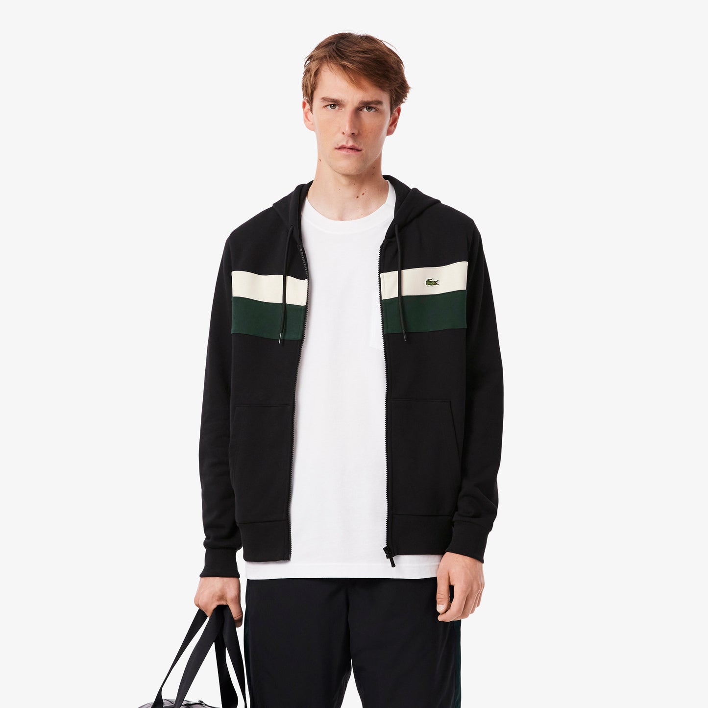 Zipped Colour-Block Hoodie - SH5913