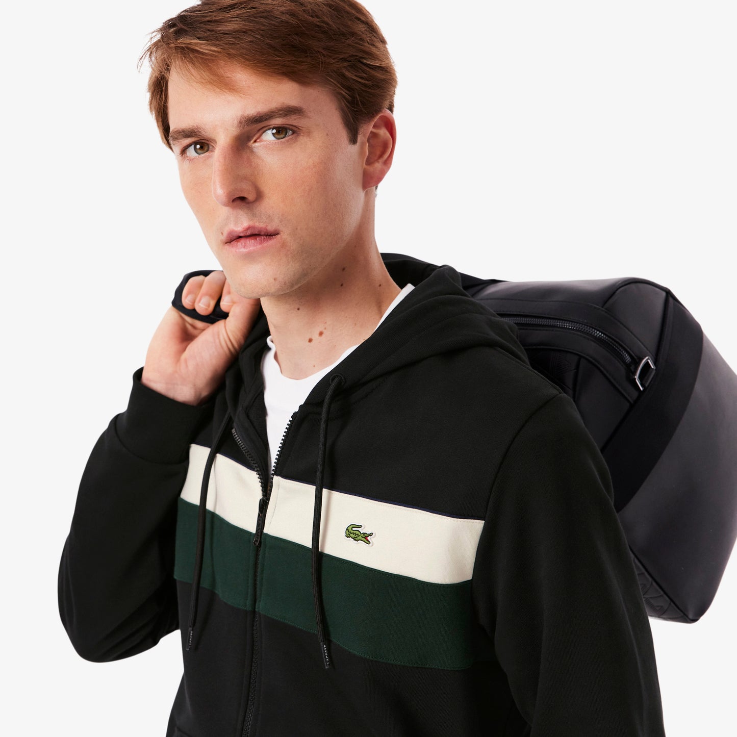 Zipped Colour-Block Hoodie - SH5913