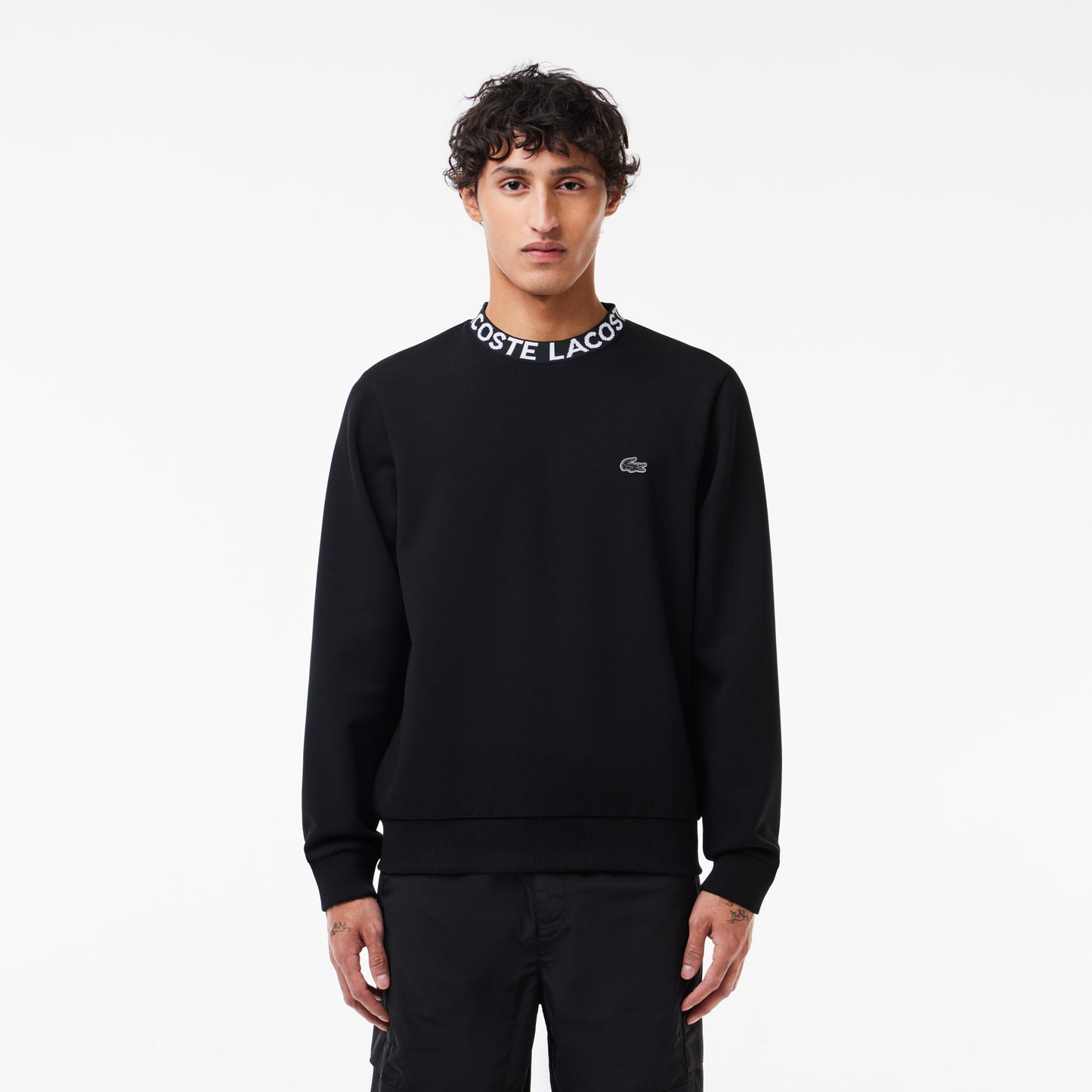 Logo Jacquard Crew Neck Sweatshirt - SH7473