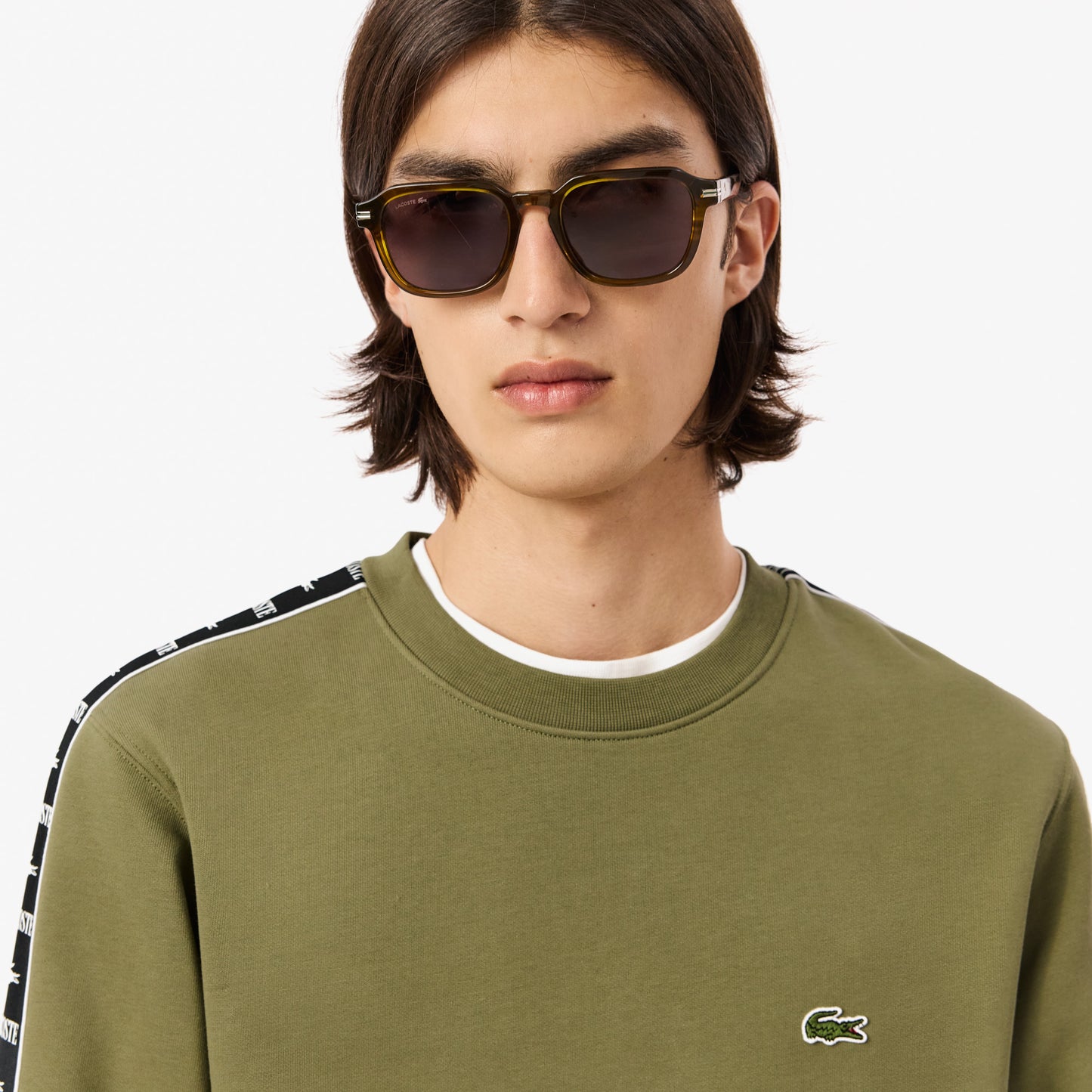 Logo Strip Crew Neck Sweatshirt - SH7492