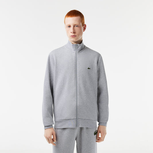 Men's Lacoste Regular Fit Brushed Fleece Zippered Sweatshirt