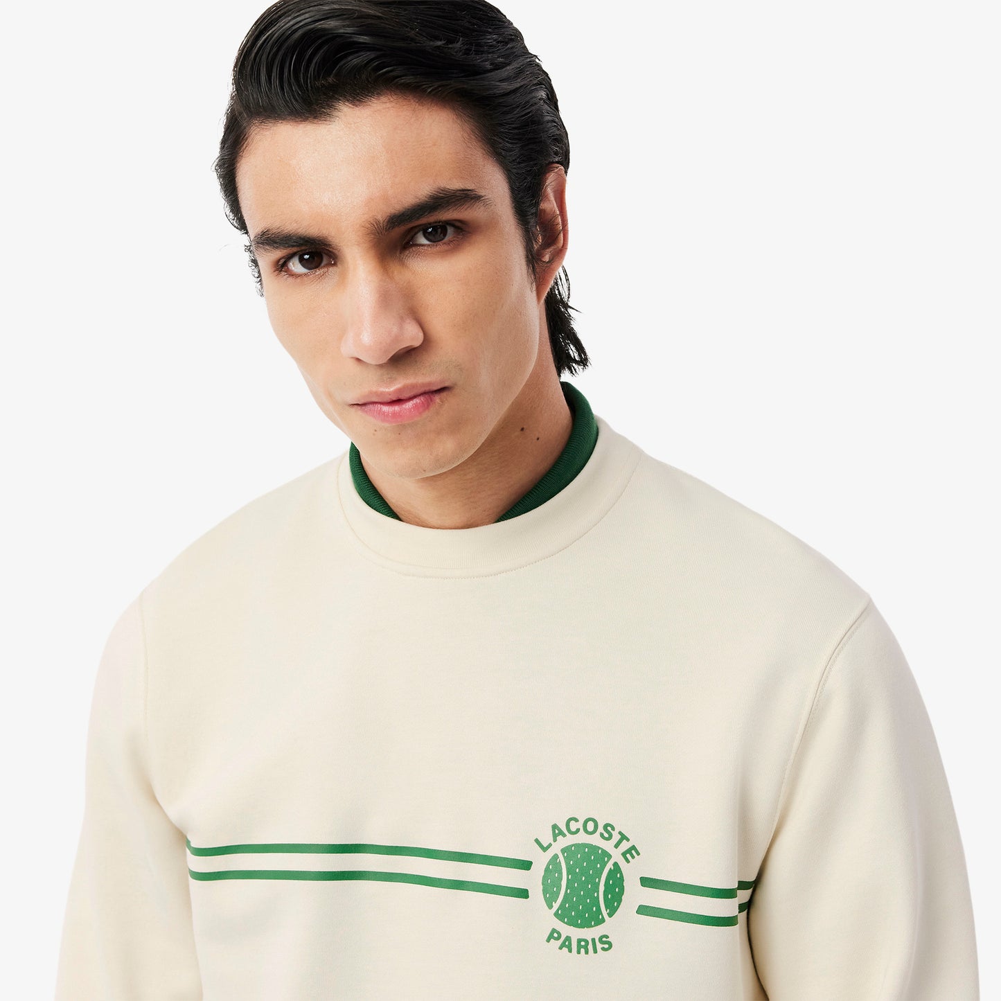 Tennis Print Fleece Sweatshirt-SH9691