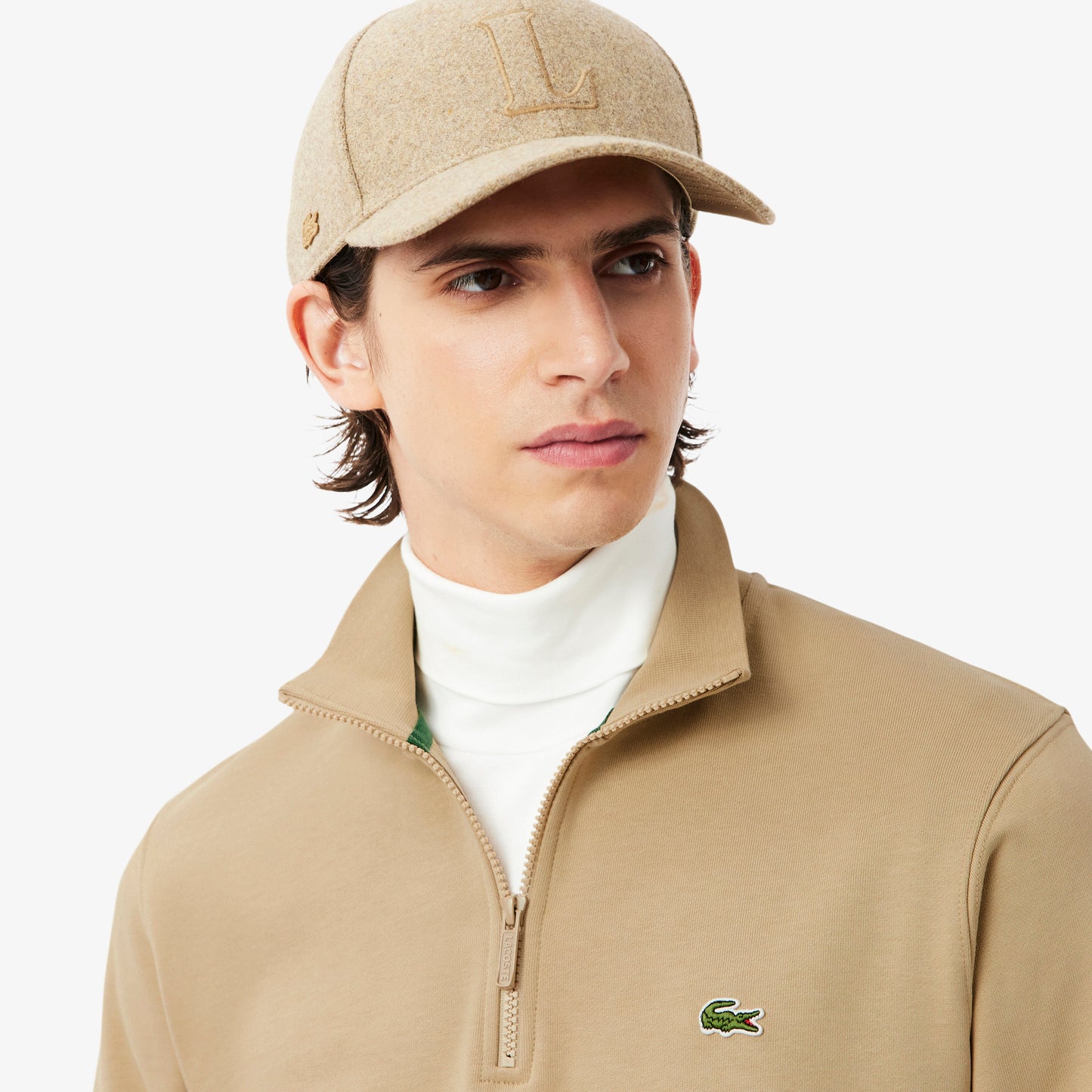 High Neck Zipped Fleece Sweatshirt - SH9774