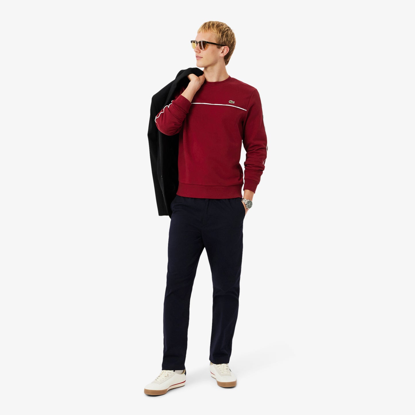 Logo Trim Fleece Sweatshirt - SH9818
