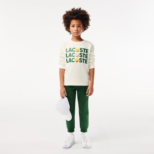Fleece Crew Neck Print Sweatshirt-SJ7354